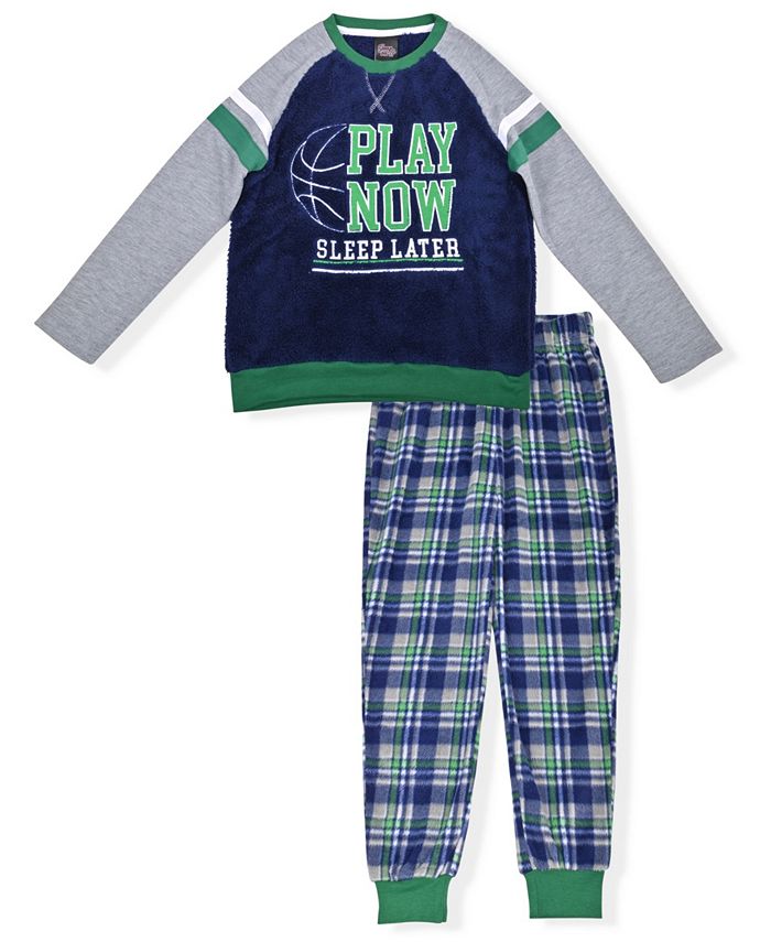 Sleep On It Big Boys Fleece Pajama Set, 2 Piece Macy's