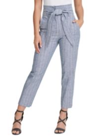 Tie-Waist High-Rise Pants