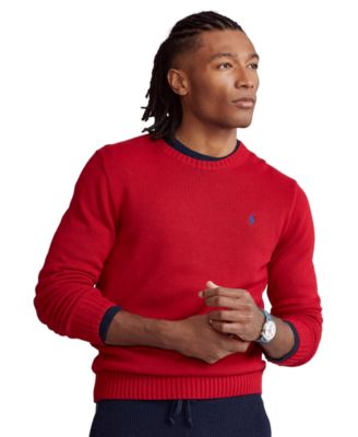 red polo sweater