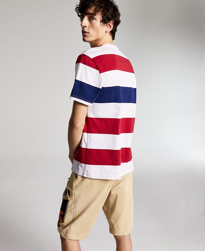 Sun + Stone Ouigi Theodore for Men's Cotton 1945 Striped T-Shirt - Macy's