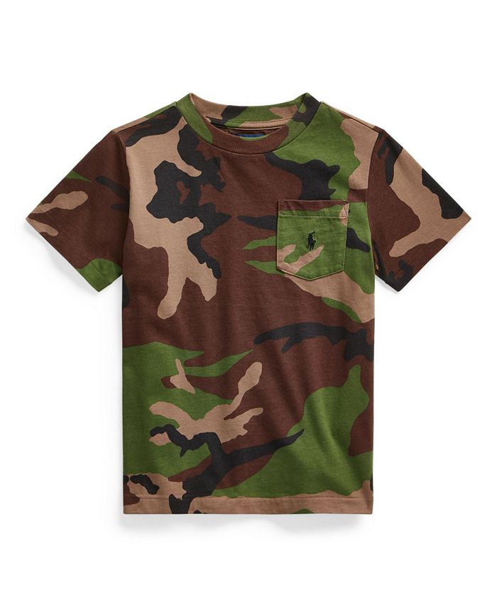 Polo Ralph Lauren Little Boys Camo Pocket T shirt Macy s