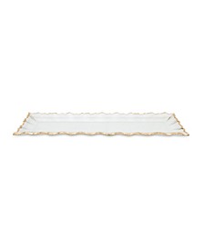 Glass Oblong Tray with Edge