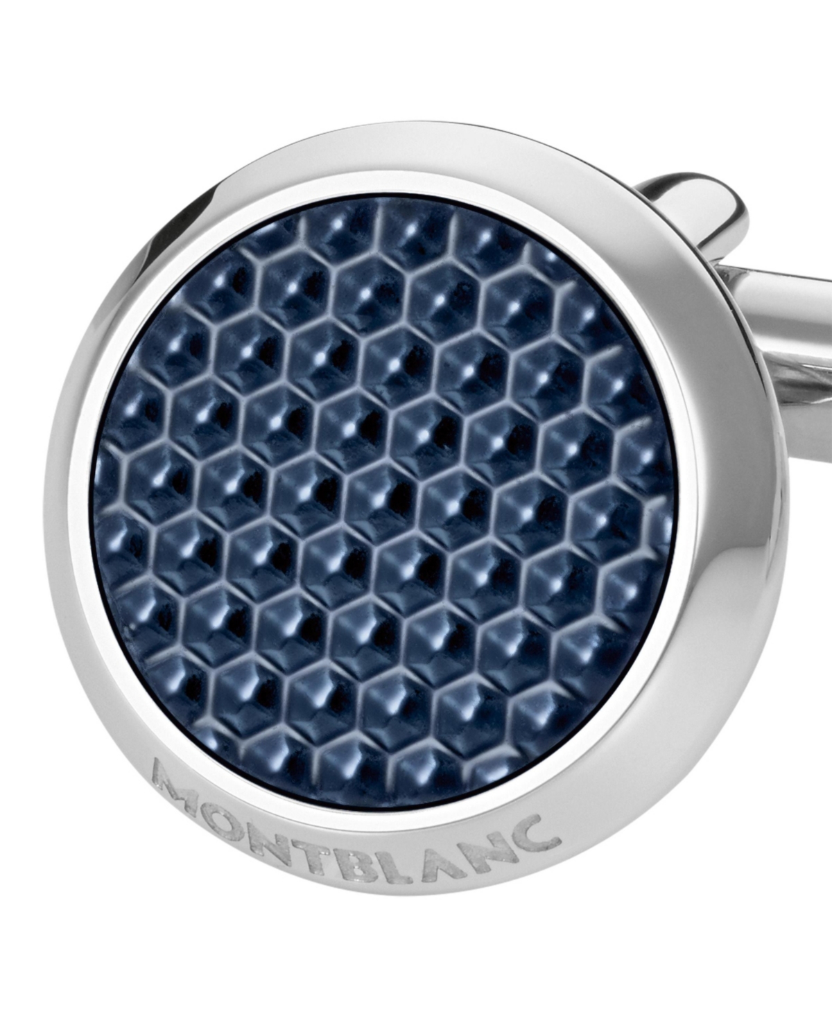 Shop Montblanc Unisex Meisterstuck Classic Stainless Steel With Blue Lacquer Inlay Cuff Links 112904 In No Color