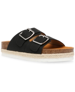 Dv Dolce Vita Carther Espadrille Footbed Sandals Women's Shoes In Black