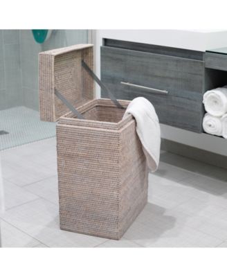 Artifacts Trading Company Rectangular Hamper with Hinged Lid