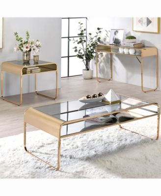 Kiruna Glass Top Coffee Table
