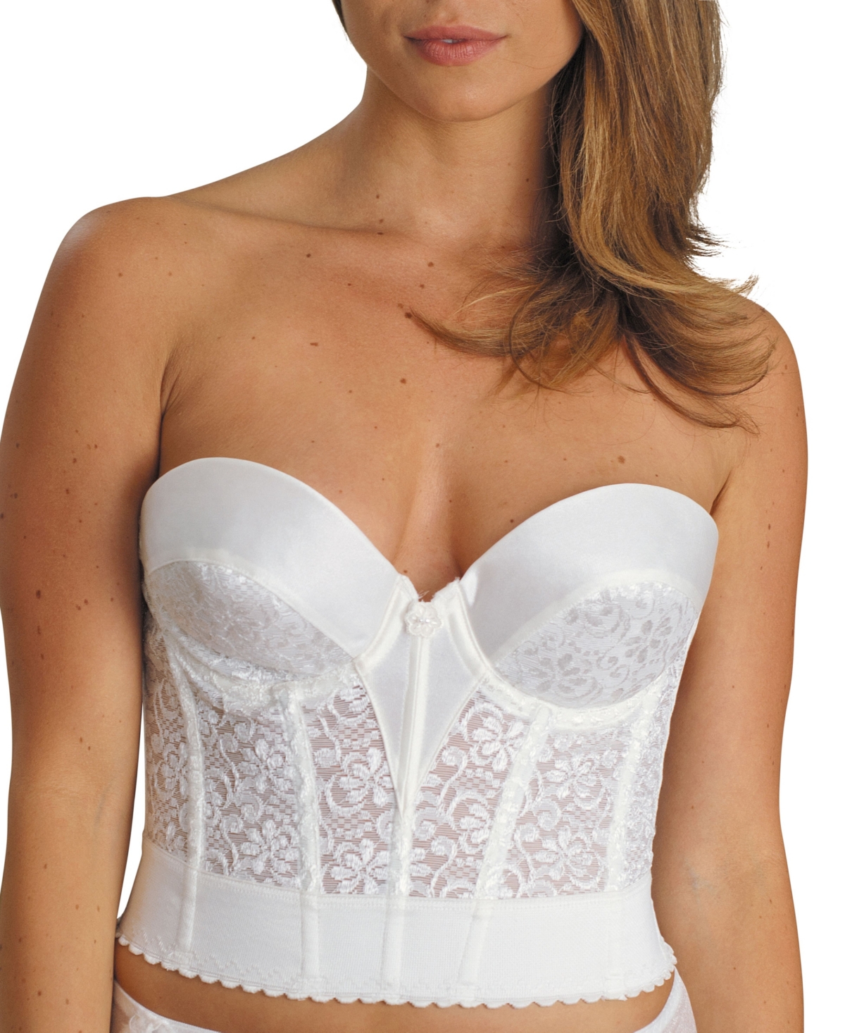 Carnival Womens Seamless Molded Longline Bra, Ivory, 38C at