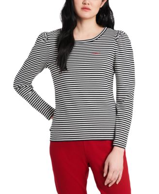 Riley & Rae - Striped Cheers Embroidered Shirt