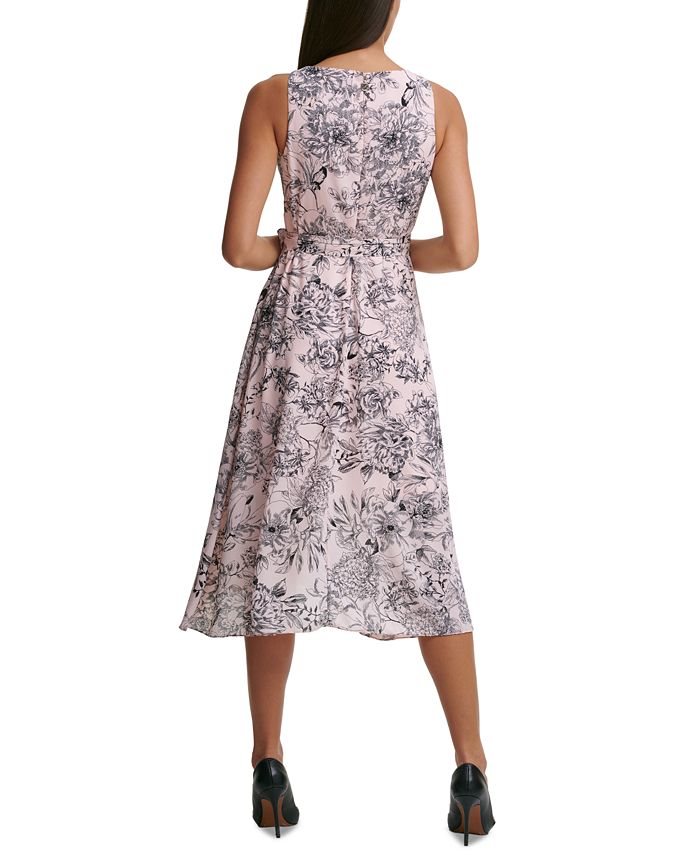 tommy hilfiger voile floral midi dress