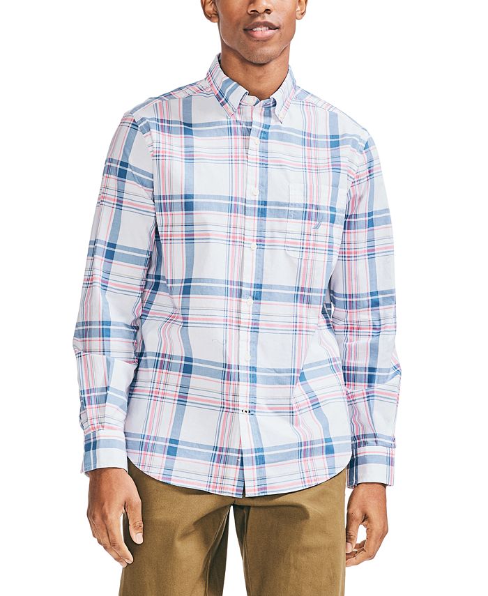 Nautica Men's Classic Fit ButtonDown Plaid Shirt & Reviews Casual
