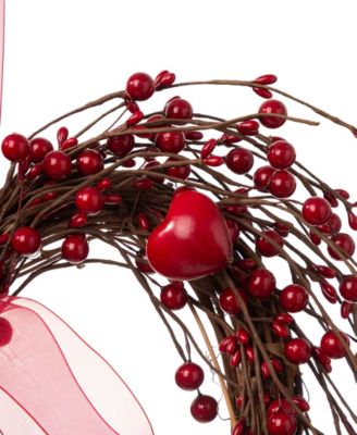 Valentine's Berry Heart Wreath