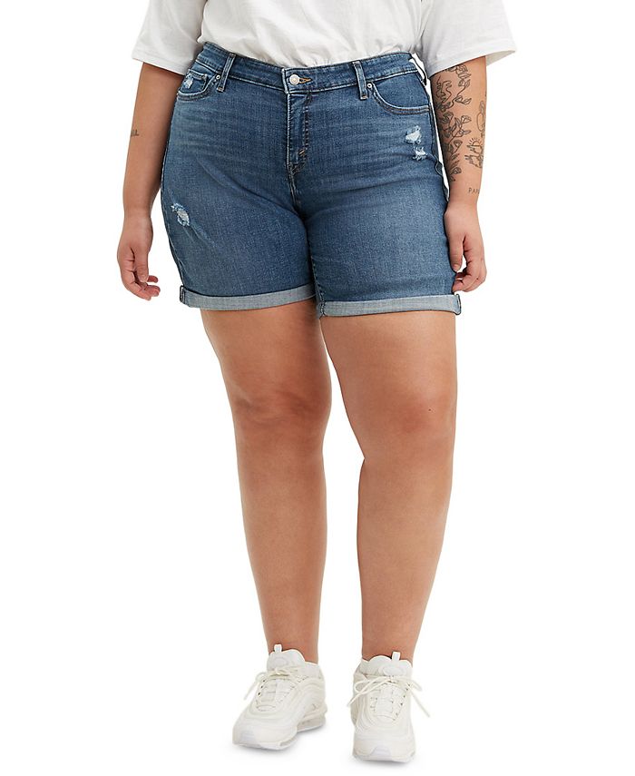 Levi's Trendy Plus Size New Denim Shorts - Macy's