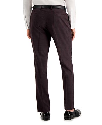 Plaid suit pants mens online