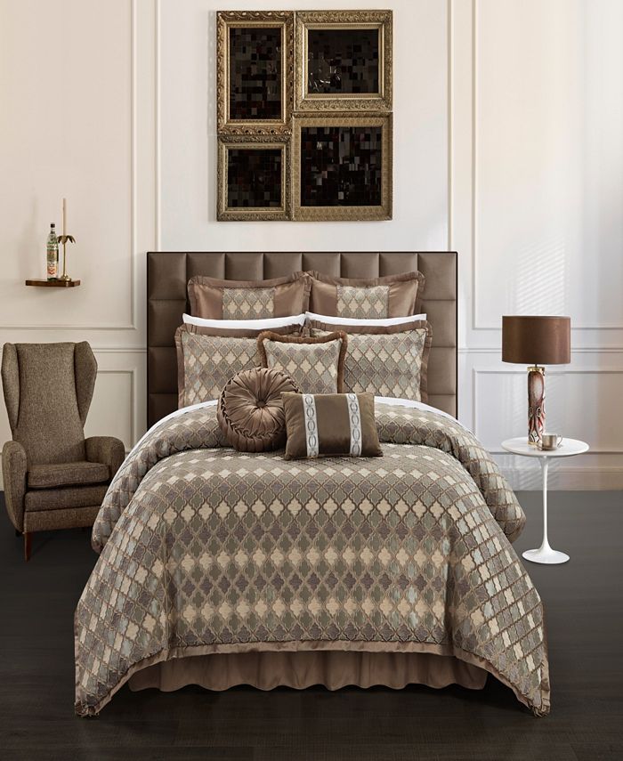 Chic Home Sue 9 Piece Comforter Set, Queen - Macy's