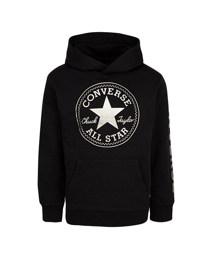 Converse Big Boys Fleece Logo Pullover & Reviews - Sweaters - Kids - Macy's