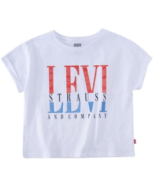 Levi's Big Girls Cropped Logo T-shirt