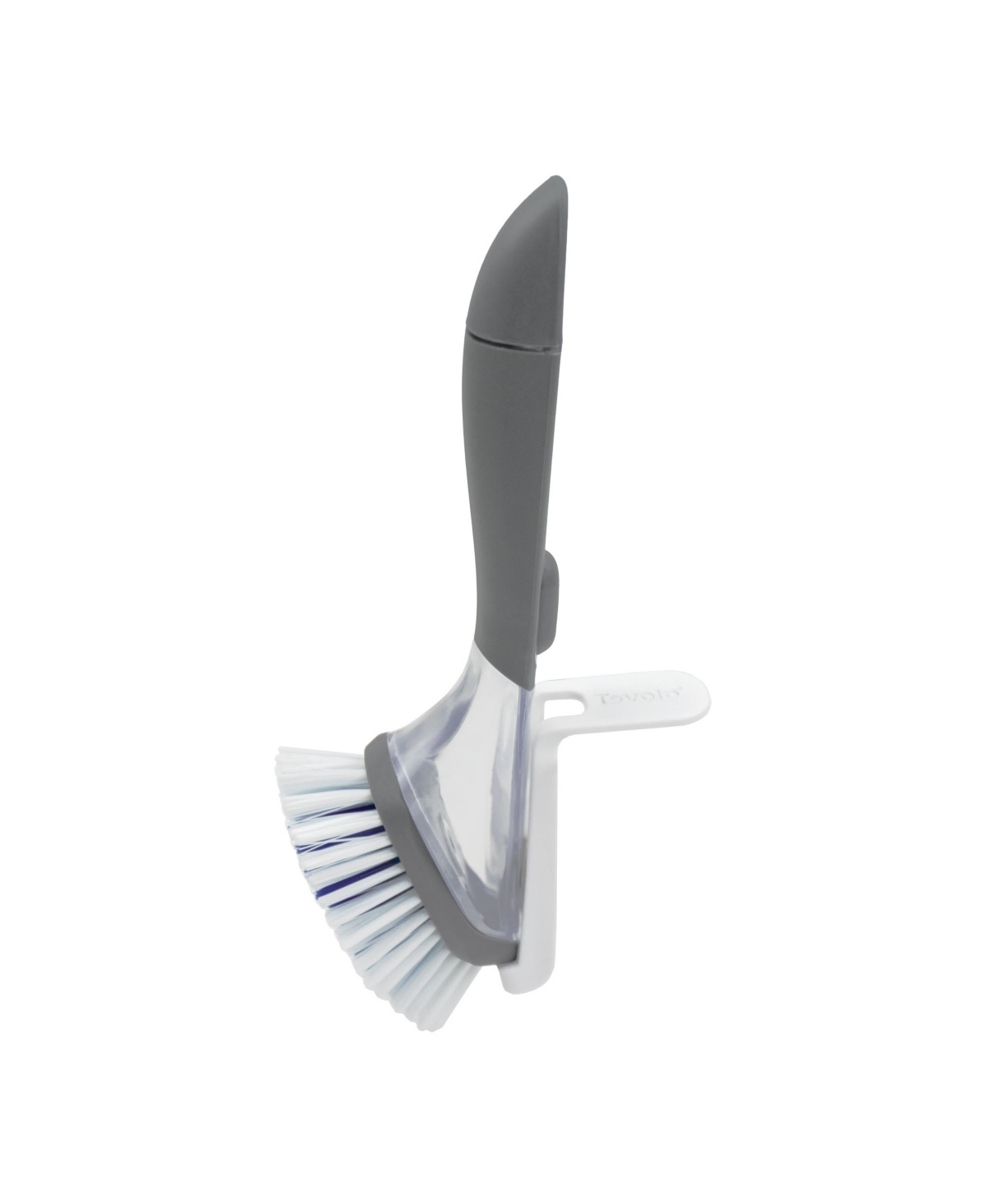 Magnetic Dish Detergent Soap Dispensing Scrub Brush Brush & In-Sink Brush Holder - Charcoal