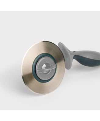 Food Prep 2 in 1 Pizza Wheel Utensil for Meal Prep Dough Pizza Pie and Pastry Cutter with Two Blades