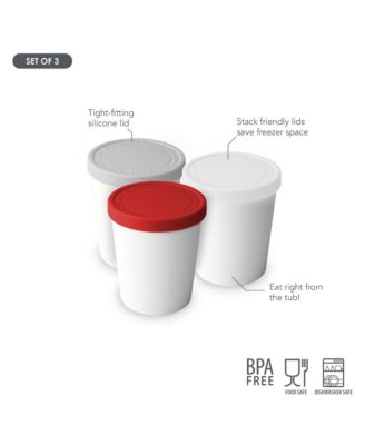 Mini Sweet Treat 6-Oz. Ice Cream Tubs, Set of 3
