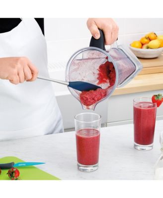 Flex-Core Long-Handled Silicone Jar Scraper Spatula