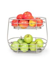 The cellar Wood & Glass Fruit Bowl with Banana Hook, Created for Macy's - Multi