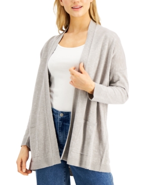 Eileen Fisher High-Collar Cardigan