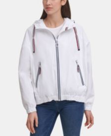 Women's Iconic Sporty Hooded Windbreaker Coat