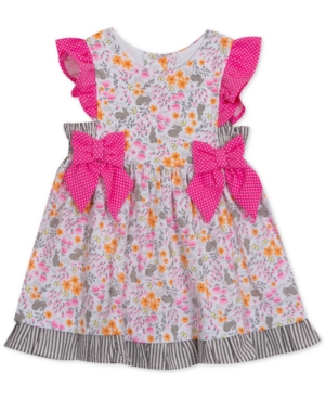 Rare Editions Baby Girls Bunny-Print Party Dress