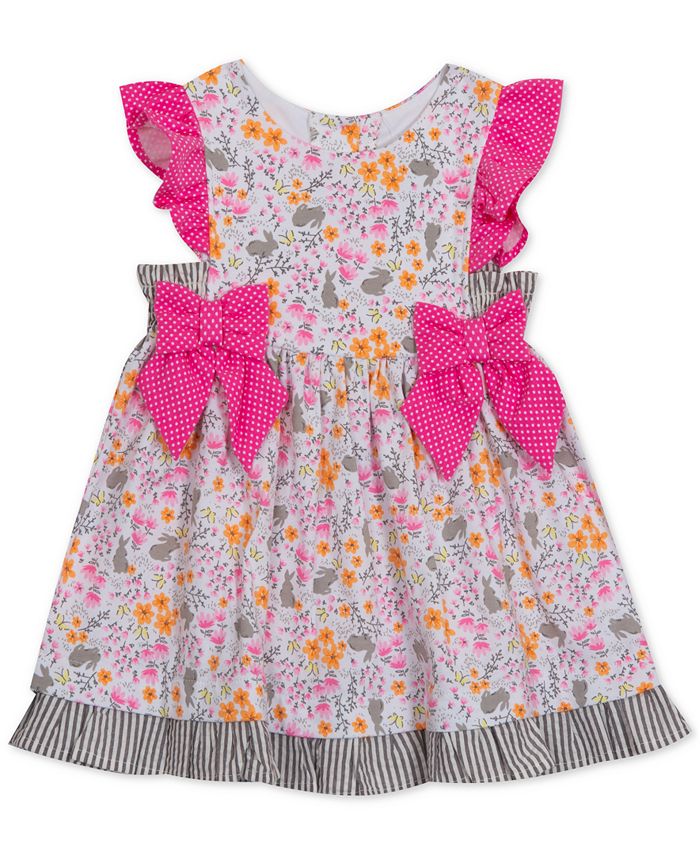 Rare Editions Baby Girls Bunny Print Party Dress Macy s