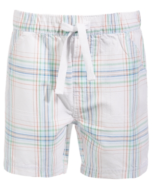 First Impressions Baby Boys Soft Plaid Cotton Shorts Created for Macy's