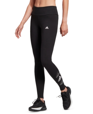 adidas Women's Essentials Stacked Logo High-Rise Full Length Leggings