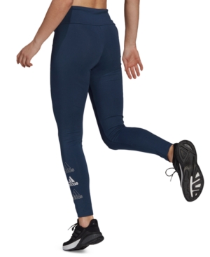 adidas Women's Essentials Stacked Logo High-Rise Full Length Leggings