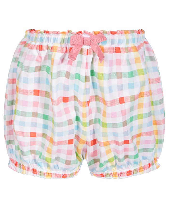 First Impressions Baby Girls Multicolor Gingham Cotton Bloomers ...