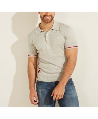 guess striped polo