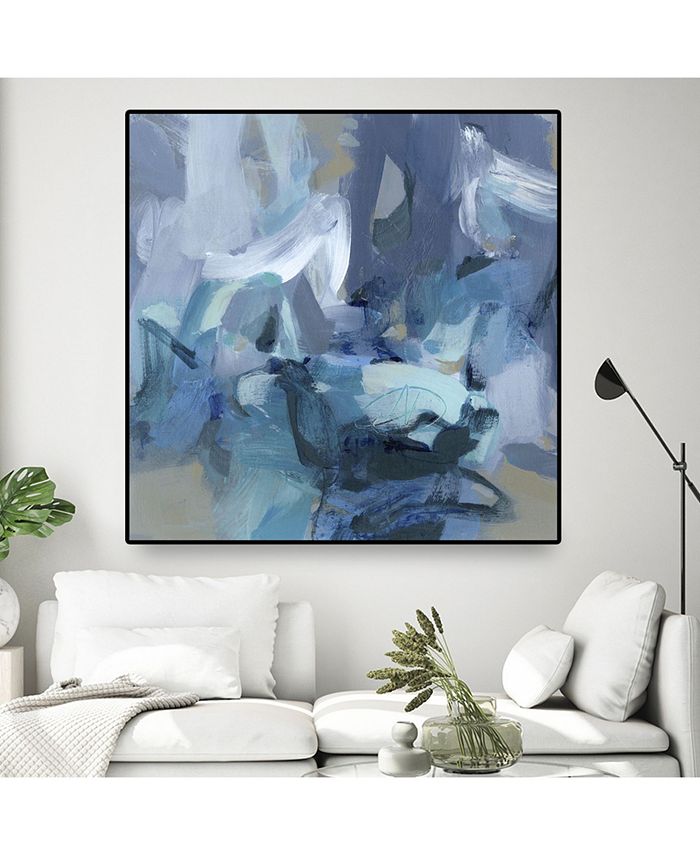Giant Art Abstract Blues II Oversized Framed Canvas, 45