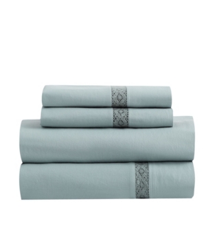 Soft Wash Vintage Crochet Lace Sheet Set California King Bedding