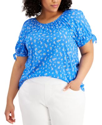 macys plus size dressy tops