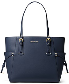 Voyager East West Crossgrain Leather Tote
