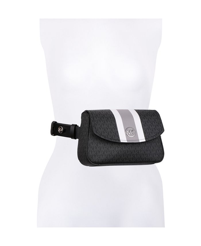 Michael Kors Women's Signature Striped Fanny Pack & Reviews - Belts -  Handbags & Accessories - Macy's