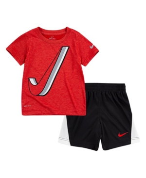 Nike Little Boys Dry-Fit Drop Set T-shirt and Shorts Set 2 Piece