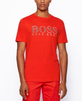 red hugo boss tshirt