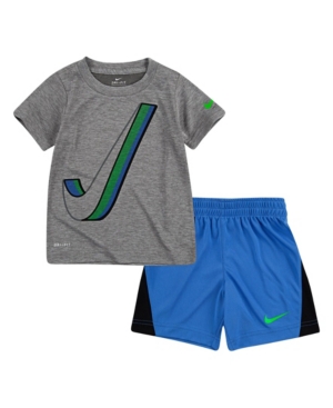 Nike Little Boys Dry-Fit Drop Set T-shirt and Shorts Set 2 Piece
