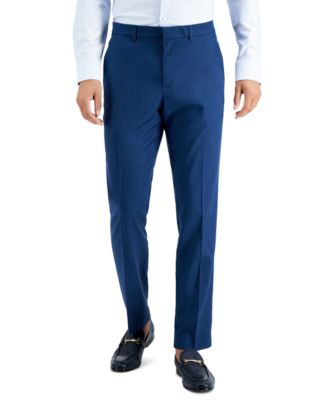 Perry Ellis Portfolio - Men's Slim-Fit Non-Iron Performance Stretch Heathered Dress Pants