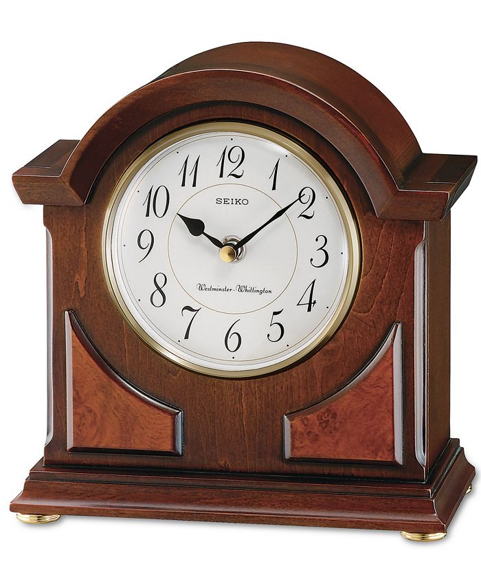 Seiko Brown Tabletop Clock QXJ012BLH & Reviews - All Fine Jewelry - Jewelry  & Watches - Macy's