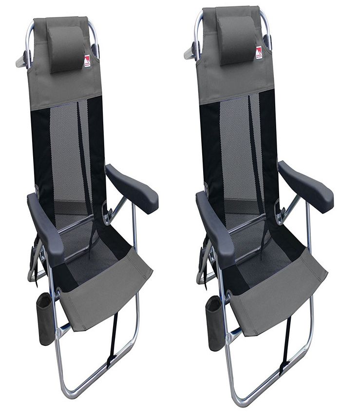 Outdoor Spectator MultiPosition Flat Folding Mesh Ultralight Beach