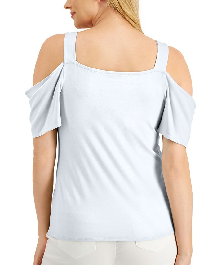 macys cold shoulder tops