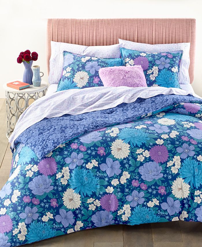 Whim by Martha Stewart Candice Floral 3Pc. King Comforter Set, Created