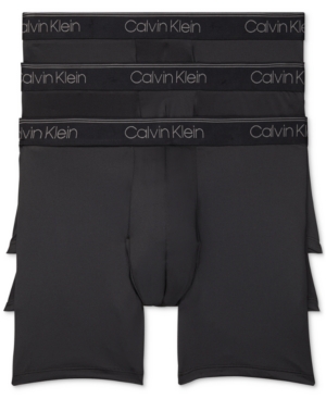 Calvin Klein MEN'S 3-PACK MICROFIBER STRETCH BOXER BRIEFS