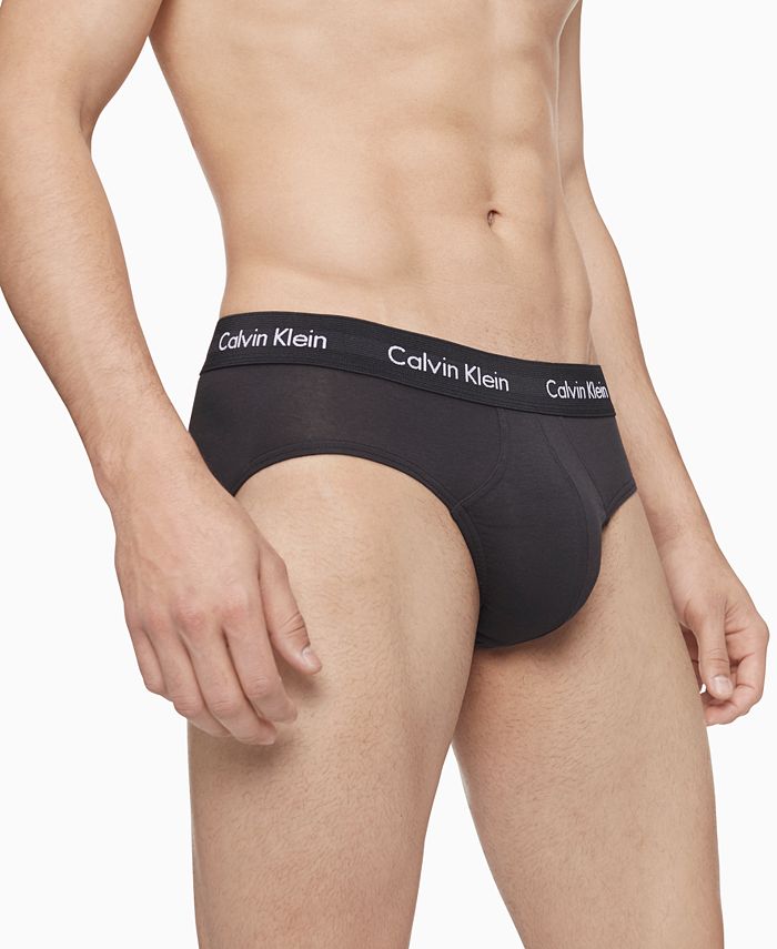 Calvin Klein Cotton Stretch Multipack Hip Brief Dragon Fly/Mudstone/Asphalt  Grey L (36-38)