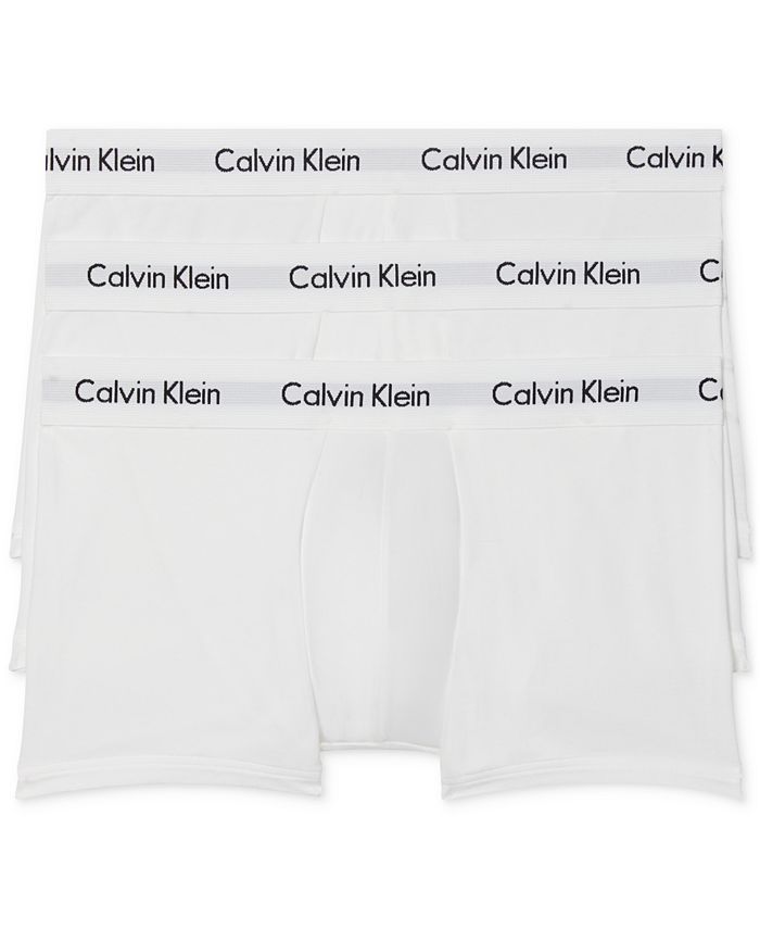 ontspannen Bloody pijn Calvin Klein Men's 3-Pack Cotton Stretch Low-Rise Trunks & Reviews -  Underwear & Socks - Men - Macy's